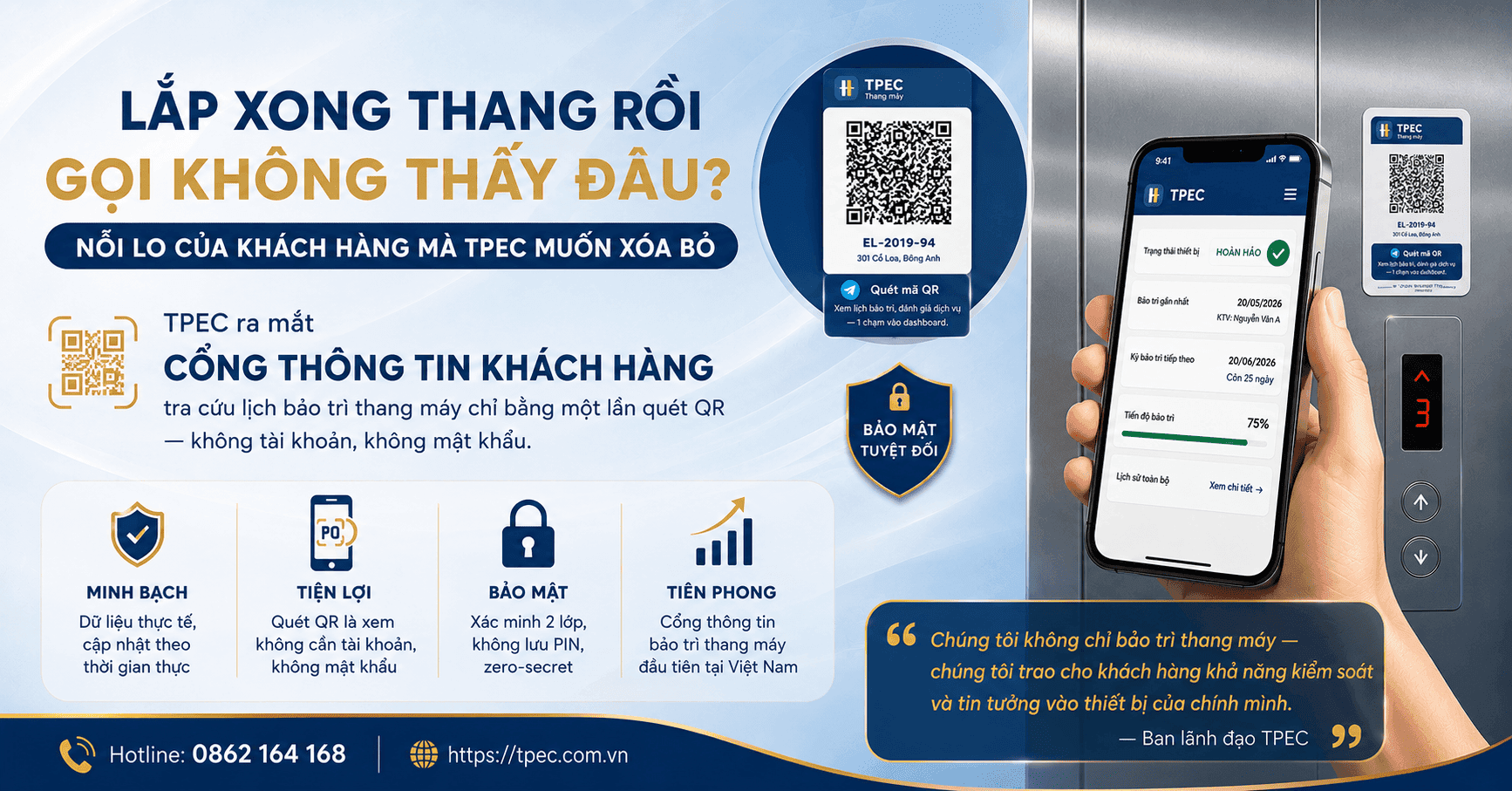 Lắp Xong Thang Rồi Gọi Không Thấy Đâu — Nỗi Lo Của Khách Hàng Mà TPEC Muốn Xóa Bỏ
